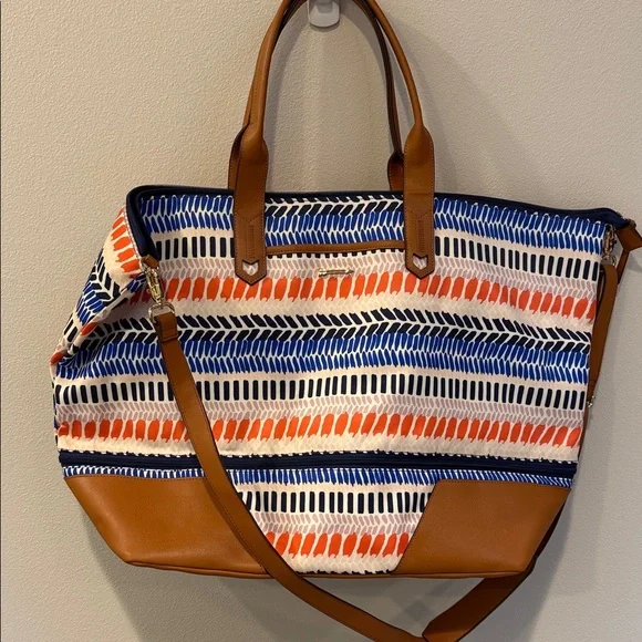 Stella & Dot Multicolor Oversized Getaway Tote Bag - Picture 1 of 6